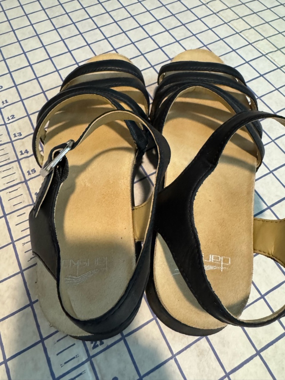 Dansko Black Multi-Strap Buckle Sandals - Picture 6 of 6